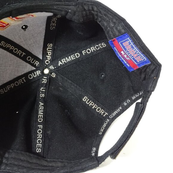 USMC Semper Fi Black Baseball Cap Adjustable Strapback Trucker Hat One Size - Picture 9 of 10